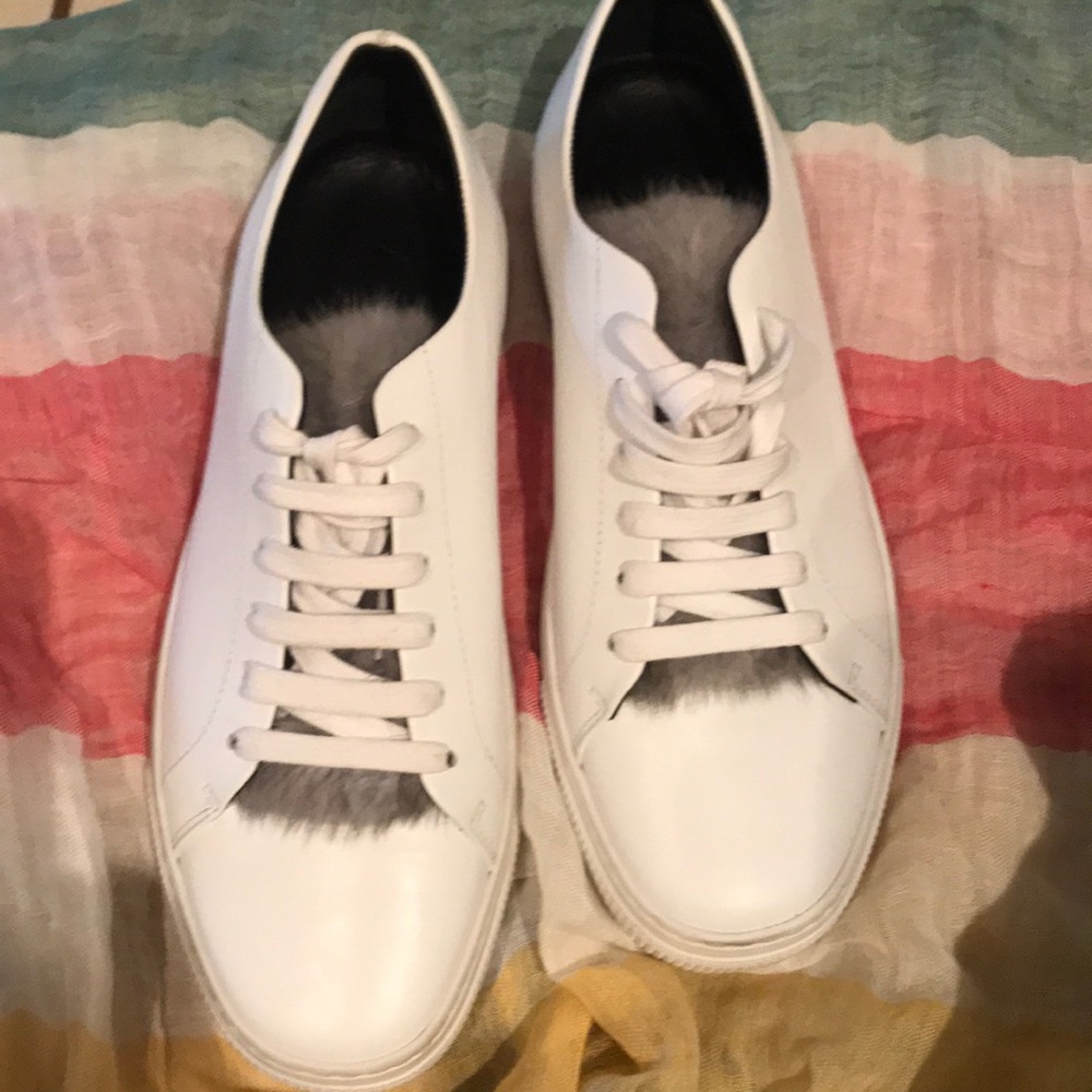 New Sneakers ZCB from Montreal rabbit fur leather